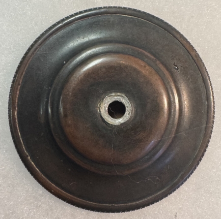 Miscellaneous ca 1780s GEORGE WASHINGTON PORCELIN/BRASS CERAMIC CURTAIN TIE-BACK; BRIGHT & EXC