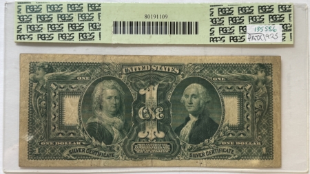 Large Silver Certificates 1896 $1 EDCUATIONAL SILVER CERTIFICATE, FR#224 – PCGS VF-25, NICE ORIGINAL NOTE