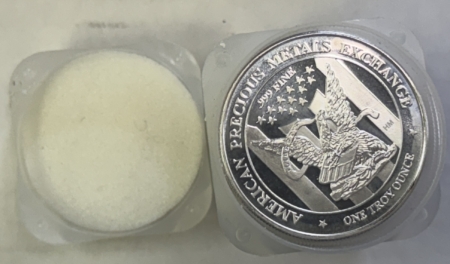 Bullion 1 TROY OZ .999 FINE SILVER APMEX EAGLE PROOFLIKE ROUNDS, ROLL OF 20 UNCIRCULATED