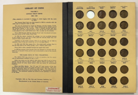 Lincoln Cents (Wheat) 1909-1940 LINCOLN CENTS 86 COIN NEARLY COMPLETE SET G-VF, 11-S, 22-D, 24-D, 31-S