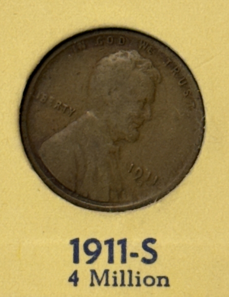 Lincoln Cents (Wheat) 1909-1940 LINCOLN CENTS 86 COIN NEARLY COMPLETE SET G-VF, 11-S, 22-D, 24-D, 31-S