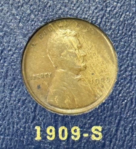 Lincoln Cents (Wheat) 1909-40 LINCOLN CENT 89 COIN SET W/ 1909-S 14-D 24-D 31-S G-XF IN WHITMAN ALBUM!