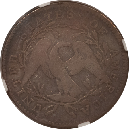 Early Halves 1795 FLOWING HAIR HALF DOLLAR, TWO LEAVES – NGC VG-8, PLEASING TYPE COIN