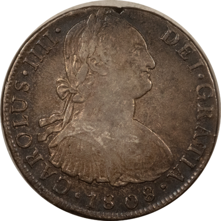 New Store Items 1808 LIMA JP PERU SILVER 8 REALES, KM#97 – NICE PLEASINC CIRC EXAMPLE, ORIGINAL!