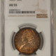 CAC Approved Coins 1832 CAPPED BUST HALF DOLLAR, SMALL LETTERS – NGC AU-58, CAC APPROVED!