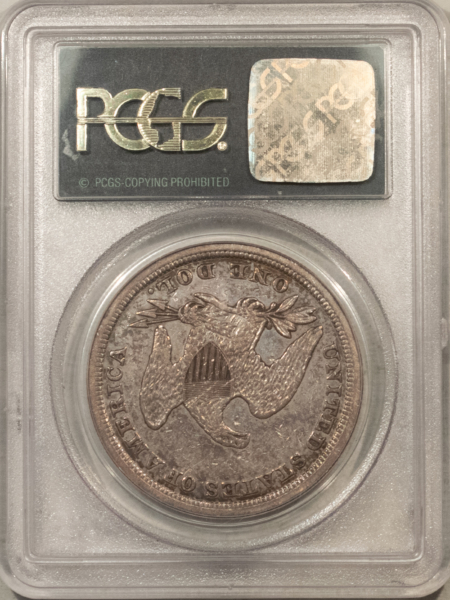 Dollars 1853 LIBERTY SEATED DOLLAR – PCGS VF-35, OGH, RARE DATE, LOOKS BETTER, NEAT!