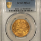 $10 1861 NO MOTTO $10 LIBERTY GOLD EAGLE – PCGS MS-62 CAC, RARE CIVIL WAR DATE PQ++!
