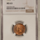 Coronet Head Large Cents 1838 CORONET HEAD LARGE CENT – NGC UNC DETAILS, CLEANED! LOOKS 63 BN! NICE!