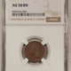 Indian 1864 L BRONZE INDIAN CENT – NGC MS-62 BN, LOOKS RB!