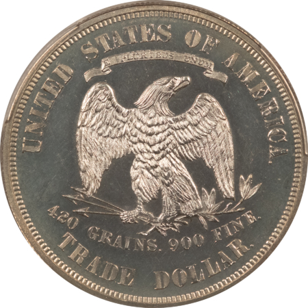 Dollars 1874 $1 PROOF TRADE DOLLAR – PCGS PR-64 CAM, CAMEO W/ GREAT CONTRAST & NICE!