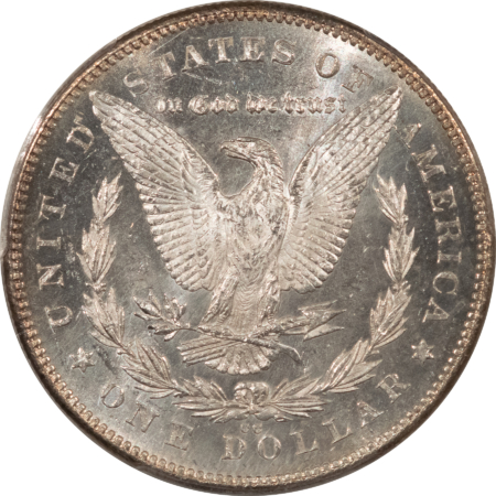 Dollars 1878-CC $1 MORGAN DOLLAR – PCGS MS-62, FLASHY WHITE CARSON CITY, SEMI PROOFLIKE