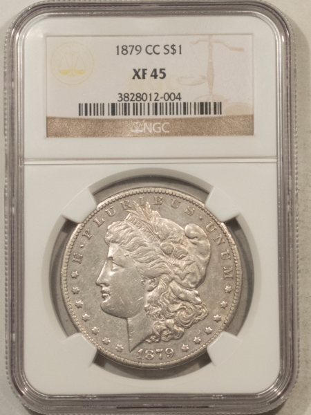Dollars 1879-CC $1 MORGAN DOLLAR – NGC XF-45 KEY-DATE, STRONG DETAILS, CARSON CITY!
