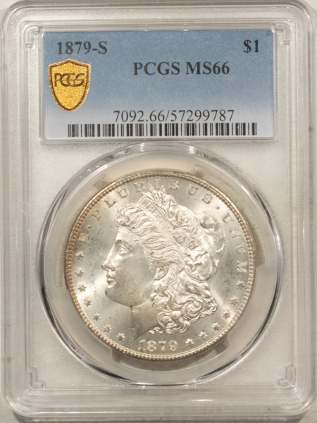 Dollars 1879-S $1 MORGAN DOLLAR – PCGS MS-66 FRESH WHITE!