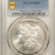 Dollars 1879-S $1 MORGAN DOLLAR – PCGS MS-66, FRESH LUSTROUS W/ SLIGHTLY MIRRORED FIELDS