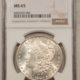 Dollars 1880-O $1 MORGAN DOLLAR – NGC MS-62, WHITE & LOOKS CHOICE!