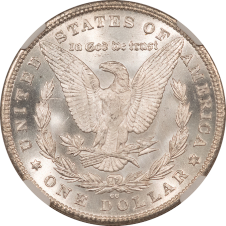 Dollars 1880-CC $1 MORGAN DOLLAR – NGC MS-65, BLAST WHITE GEM! CARSON CITY!