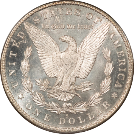 Dollars 1880-S $1 MORGAN DOLLAR – PCGS MS-66, BLAZING WHITE & SEMI-PROOFLIKE