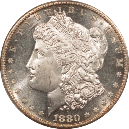 Dollars 1880-S $1 MORGAN DOLLAR – PCGS MS-66, FLASHY WHITE & LOOKS PROOFLIKE!
