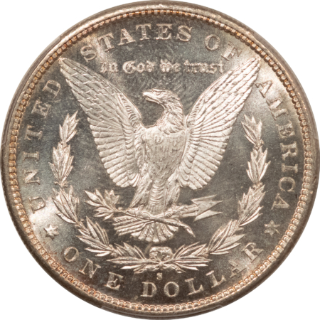 Dollars 1880-S $1 MORGAN DOLLAR – PCGS MS-66, FLASHY WHITE & LOOKS PROOFLIKE!