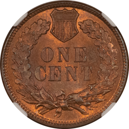 Indian 1881 INDIAN CENT – NGC MS-64 RB, LOOKS GEM! PREMIUM QUALITY!