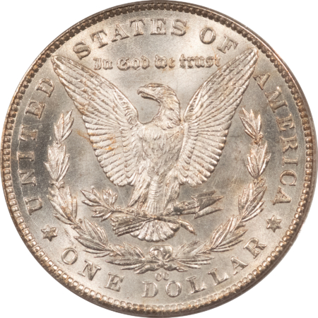Dollars 1881-CC $1 MORGAN DOLLAR – PCGS MS-63, OGH, WHITE, PQ & NEAR GEM! CARSON CITY!