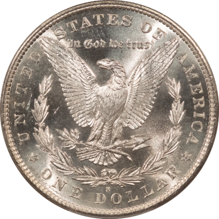 Dollars 1881-S $1 MORGAN DOLLAR – PCGS MS-65, BLAZING WHITE, PREMIUM QUALITY GEM!