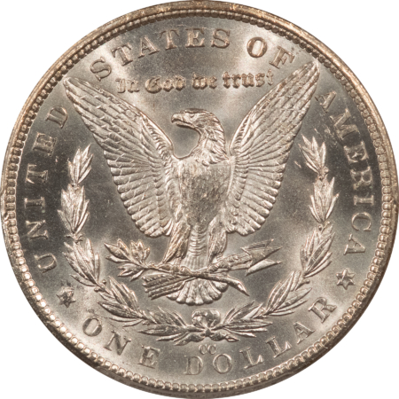 Dollars 1882-CC $1 MORGAN DOLLAR – PCGS MS-63, BLAST WHITE, CARSON CITY!