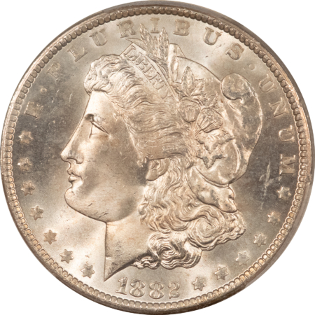 Dollars 1882-CC $1 MORGAN DOLLAR – PCGS MS-66, REALLY NICE! CARSON CITY!