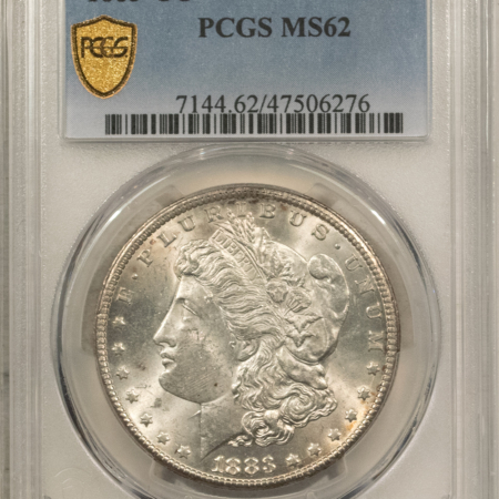 Dollars 1883-CC $1 MORGAN DOLLAR – PCGS MS-62, WHITE CARSON CITY!