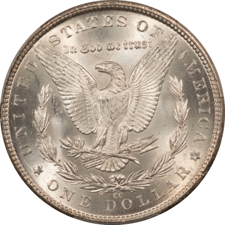 Dollars 1884-CC $1 MORGAN DOLLAR – PCGS MS-62, WHITE, CARSON CITY!