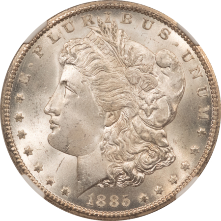 Dollars 1885-CC $1 MORGAN DOLLAR – NGC MS-65, FROSTY, PREMIUM QUALITY! CARSON CITY!