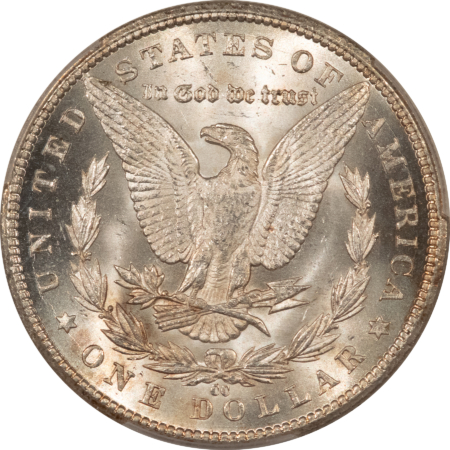 Dollars 1885-CC $1 MORGAN DOLLAR – PCGS MS-63, BLAST WHITE! CARSON CITY!