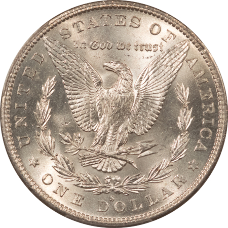 Dollars 1885-S $1 MORGAN DOLLAR – PCGS MS-62, BLAST WHITE & PREMIUM QUALITY!