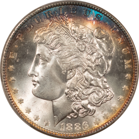 CAC Approved Coins 1886 $1 MORGAN DOLLAR – PCGS MS-67, GORGEOUS! PREMIUM QUALITY! CAC APPROVED!