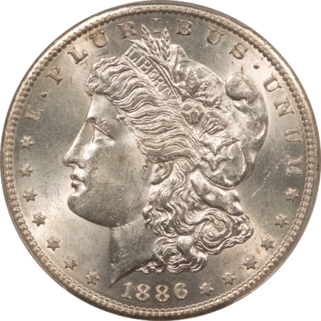 Dollars 1886-S $1 MORGAN DOLLAR – PCGS MS-63 BLAST WHITE & CHOICE!