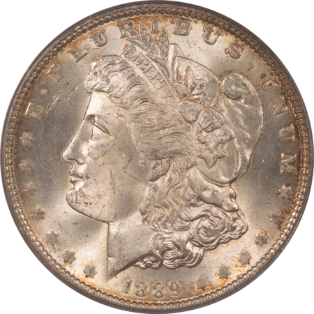 Dollars 1889 $1 MORGAN DOLLAR – PCGS MS-64, LOOKS GEM!