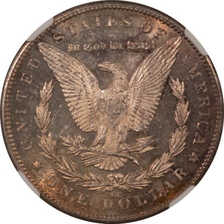 Dollars 1889-CC $1 MORGAN DOLLAR – NGC MS-61, SATINY & SEMI PL KEY, KING OF CARSON CITY