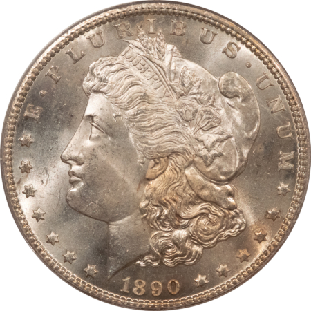 CAC Approved Coins 1890-CC $1 MORGAN DOLLAR, PCGS MS-65 OLD GREEN HOLDER, PQ, SCARCE, CAC APPROVED!