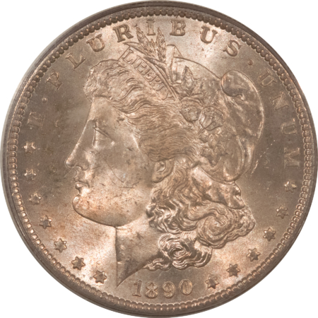 Dollars 1890-S $1 MORGAN DOLLAR – PCGS MS-64, OLD GREEN HOLDER, ORIGINAL!