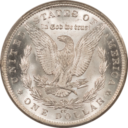 Dollars 1891-CC $1 MORGAN DOLLAR – PCGS MS-63, BLAST WHITE, CARSON CITY!