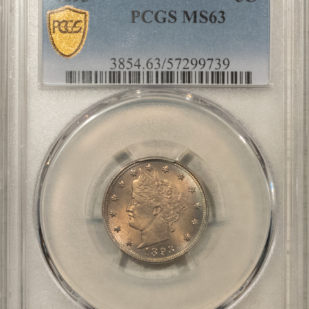 Liberty Nickels 1893 LIBERTY NICKEL – PCGS MS-63, PRETTY!