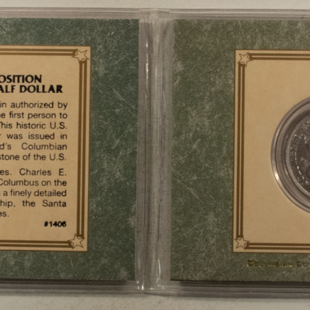 Early Commems 1893 COLUMBIAN COMMEMORATIVE HALF DOLLAR IN DELUXE PACKAGING, CIRCULATED!