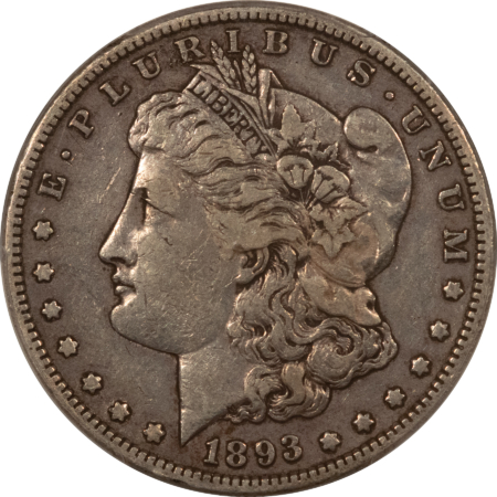 Dollars 1893-S $1 MORGAN DOLLAR – PCGS VF-30 KEY-DATE, PLEASING SURFACES STRONG DETAILS!
