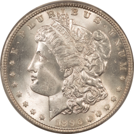 Dollars 1896 $1 MORGAN DOLLAR – PCGS MS-65, WHITE GEM!
