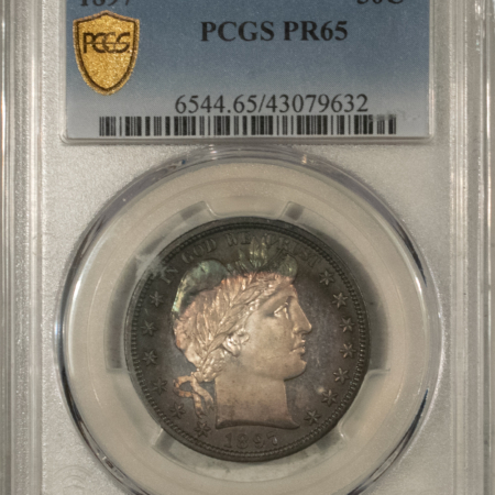 Barber Halves 1897 PROOF BARBER HALF DOLLAR – PCGS PR-65, VERY PRETTY, PQ GEM!
