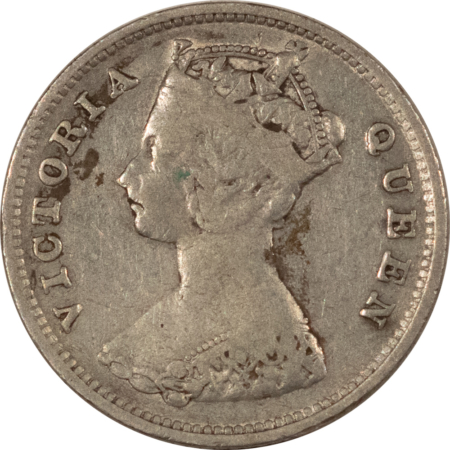 New Store Items 1897 HONG KONG SILVER 10 CENTS, KM#6.3 – HIGH GRADE CIRCULATED EXAMPLE!