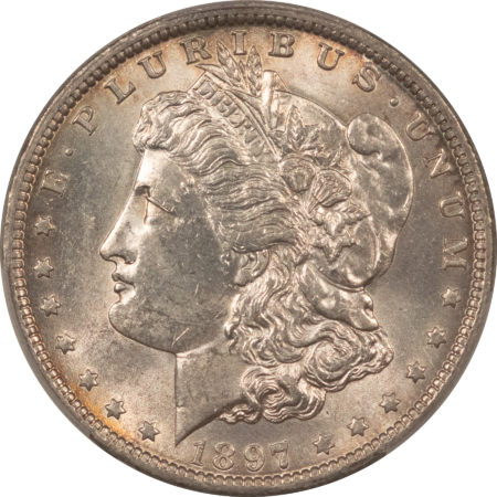 Dollars 1897-O $1 MORGAN DOLLAR – PCGS MS-61, FLASHY, WELL-STRUCK AND NICE!