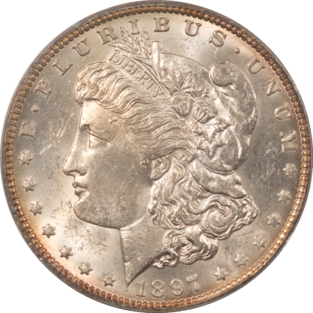 Dollars 1897-O $1 MORGAN DOLLAR – PCGS MS-61, FLASHY, WELL-STRUCK AND PQ!