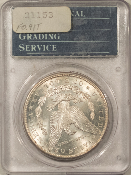 Dollars 1897-S $1 MORGAN DOLLAR – PCGS MS-63, RATTLER HOLDER