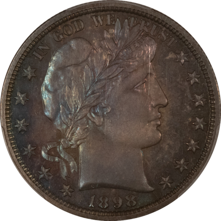 Barber Halves 1898 PROOF BARBER HALF DOLLAR – PCGS PR-65, ORIGINAL GEM!